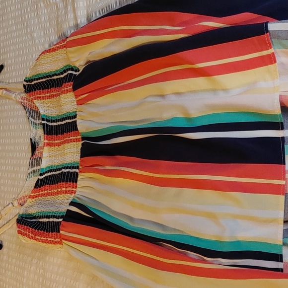 Torrid Size 1 Striped BabyDoll Top Plus size - Picture 4 of 7